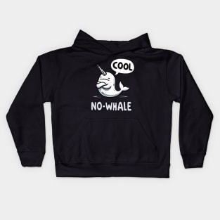 No Whale Cool Narwhale Kids Hoodie